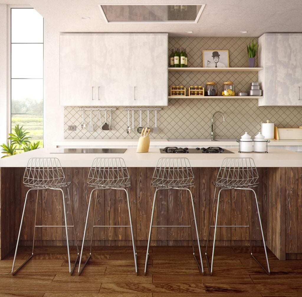 pexels-photo-279648 Four Gray Bar Stools in Front of Kitchen Countertop